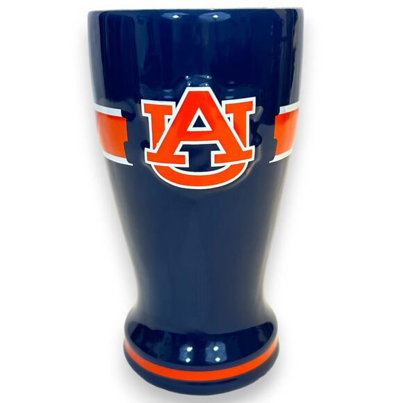 Auburn Tigers Pilsner Mug Ceramic 16 oz. 7" X 3" War Eagle The Encore Group - Picture 1 of 10